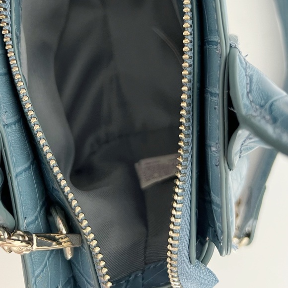 🆕 ZARA Mini Birmingham-Inspired Crossbody Bag in Light Blue - Picture 5 of 5